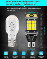 Alopee 921 LED Bulb Reverse Light, 912 921 Bulb Non Polarity Canbus Error Free for Car T15 579 W16W LED Reverse Lights, Backup Lights, 45SMD 4014 Chips, 12~18V DC Pack of 4